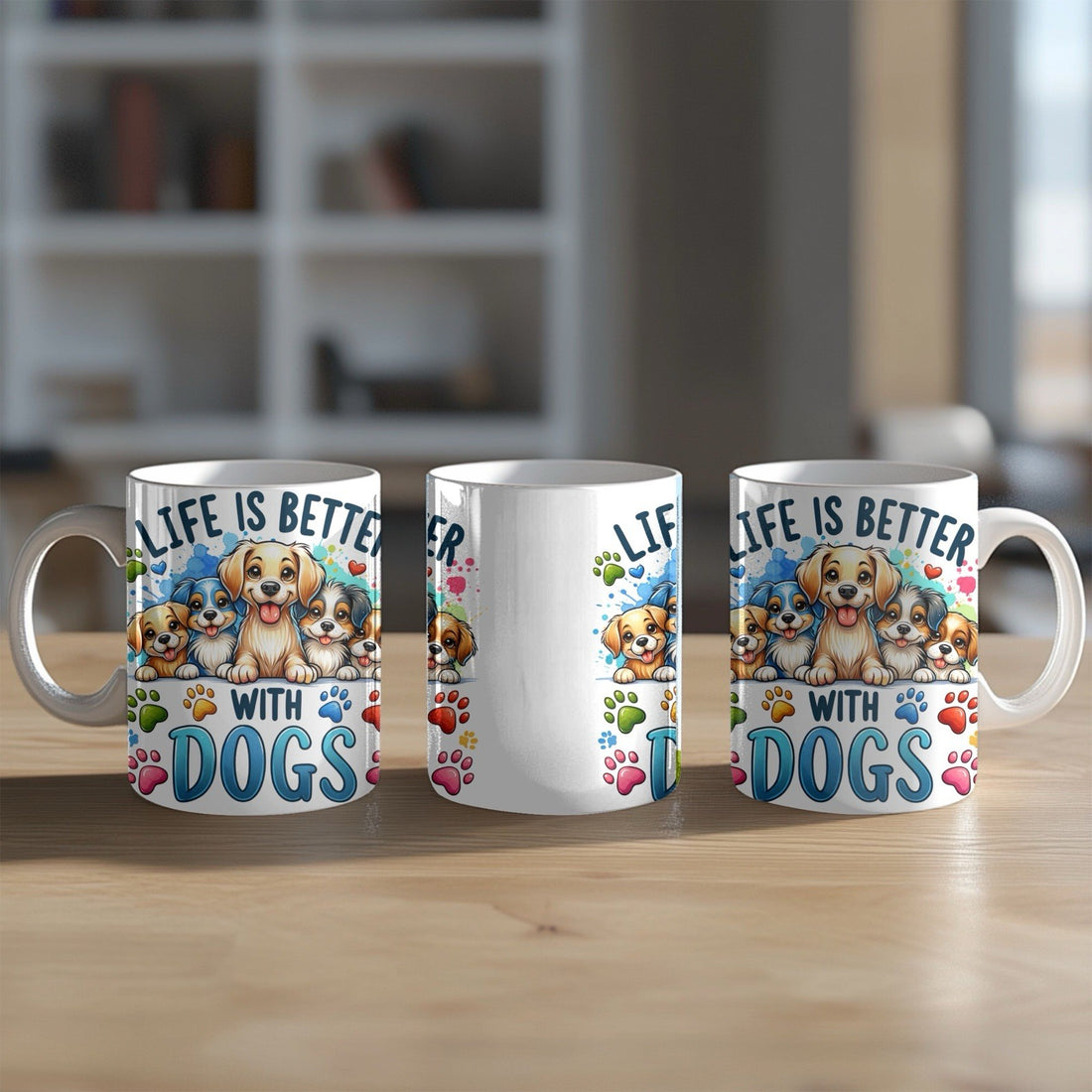Dog Lover Mug 11oz Ceramic Coffee Cup - Gift for Dog Owners Birthday Gift