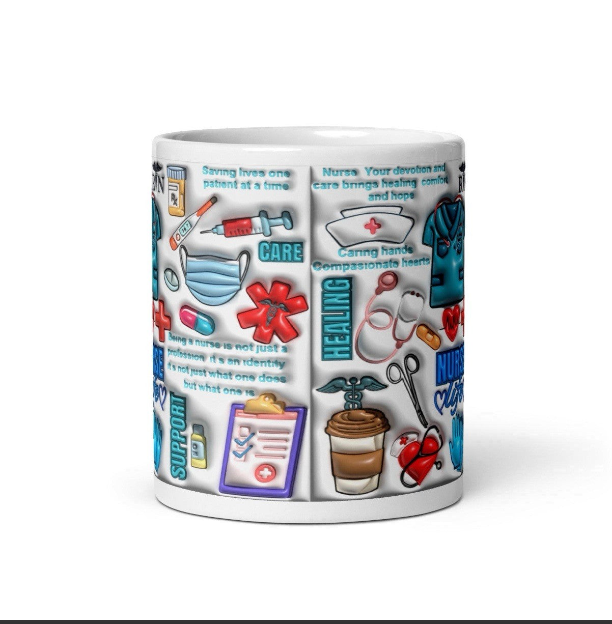 Nurse Mug NHS Thank You Gift for RN or Medical Staff - Ceramic Coffee Cup