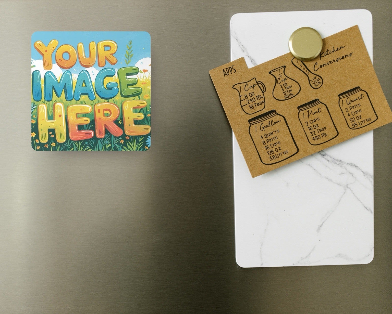 Personalised Photo Fridge Magnet 6.5cm Square - UK Made, Custom Gift Glossy