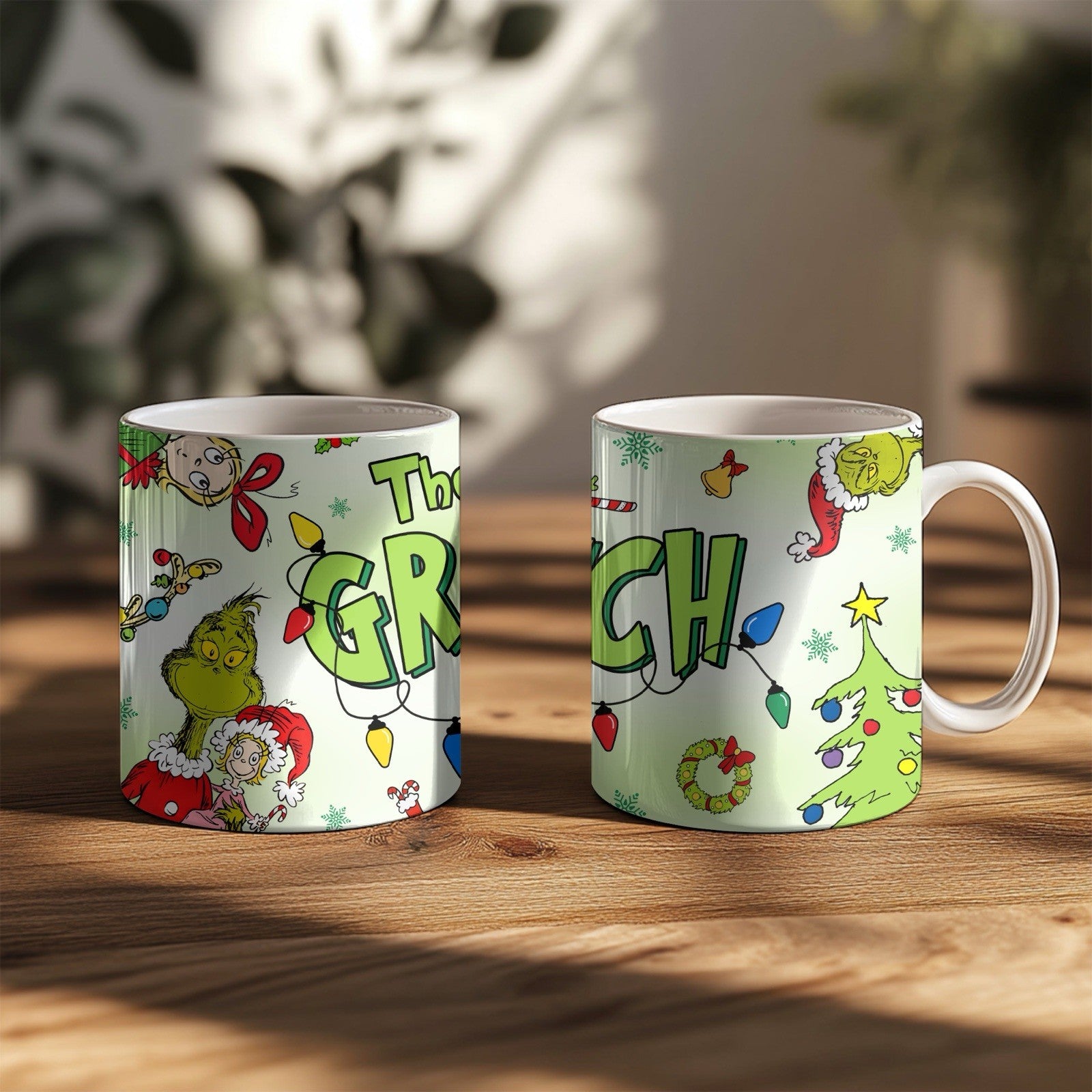 Grinch Christmas Mug 11oz Ceramic - Festive Holiday Gift, Secret Santa