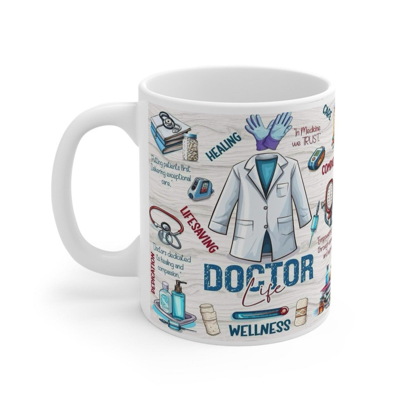 Doctor Life Mug - Funny Medical Coffee Gift for Doctor, NHS & GP, Novelty