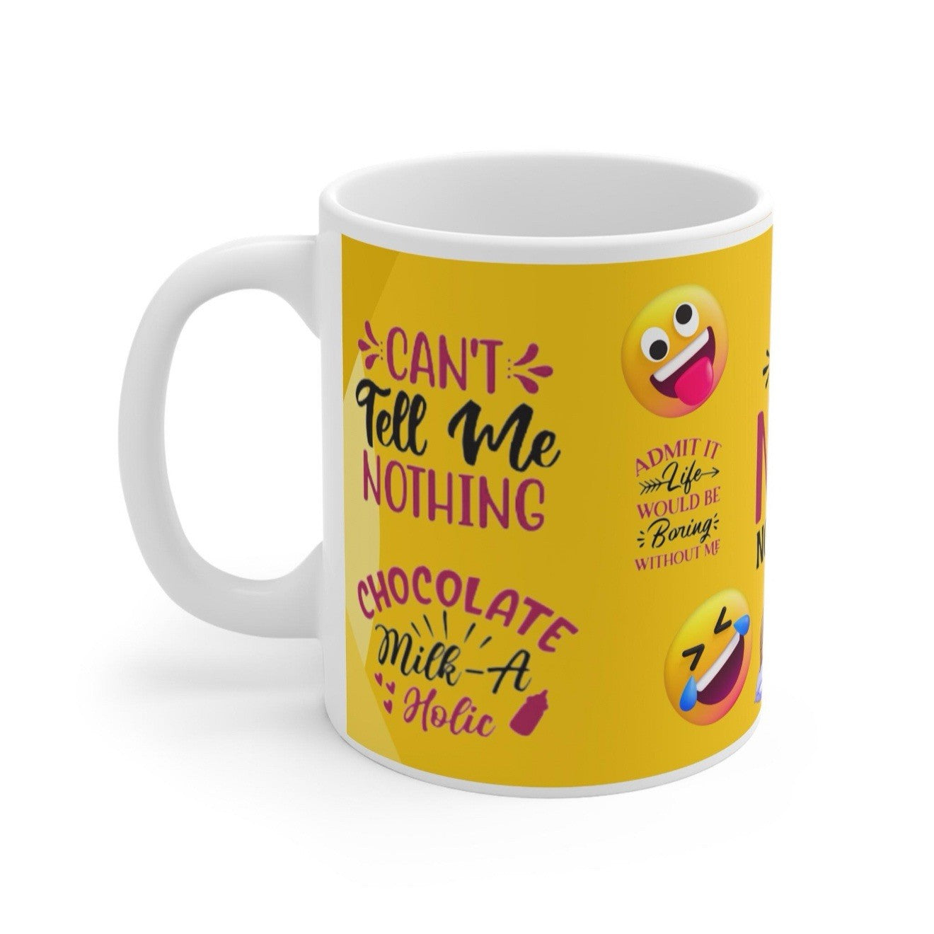 Funny Emoji Coffee Mug - Gift for Parents, Microwave Safe, Dishwasher Safe
