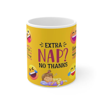 Funny Emoji Coffee Mug - Gift for Parents, Microwave Safe, Dishwasher Safe