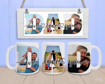 Personalised Dad Mug - Father's Day Gift, Photo Mug, Free Shipping Today