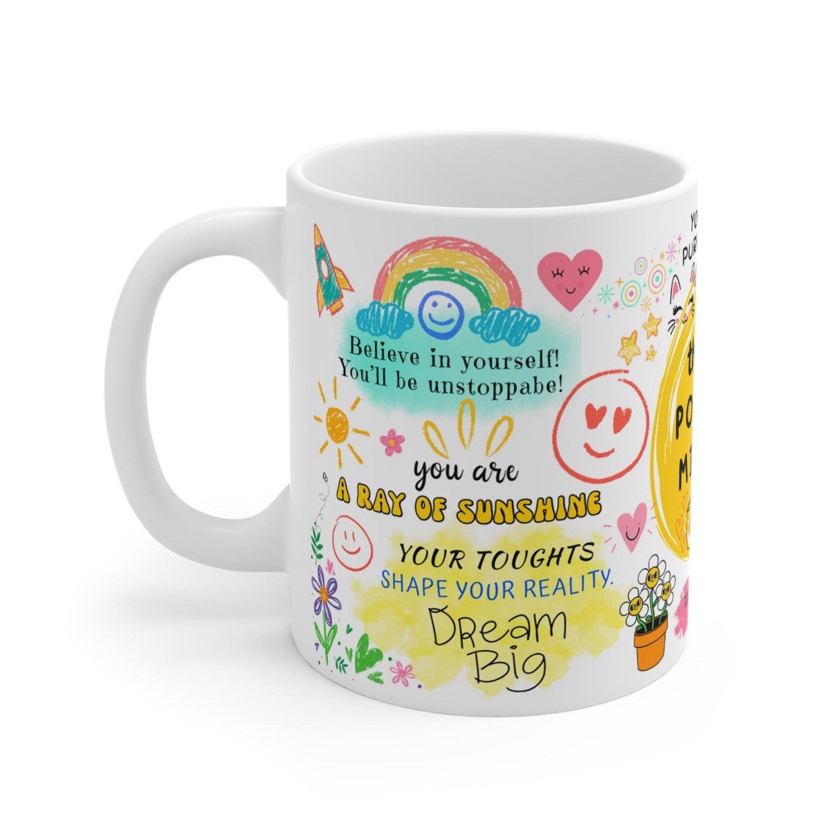 Positive Mindset Mug Inspirational Quote Coffee Mug 11oz Dishwasher Safe