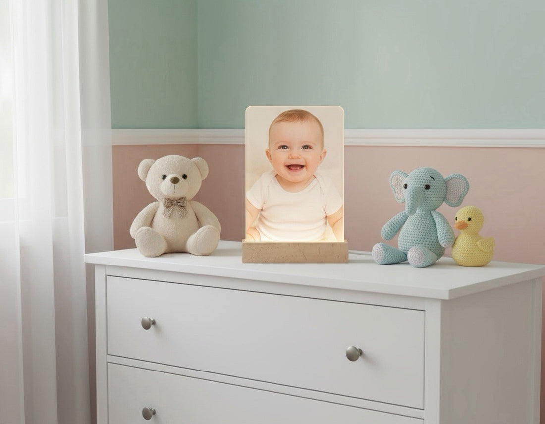 Personalised LED Acrylic Photo Frame 14x21.5cm USB Powered Custom Gift