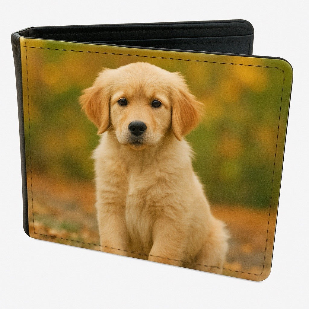 Personalised Mens Photo Wallet - Custom Faux Leather Gift For Him UK Made