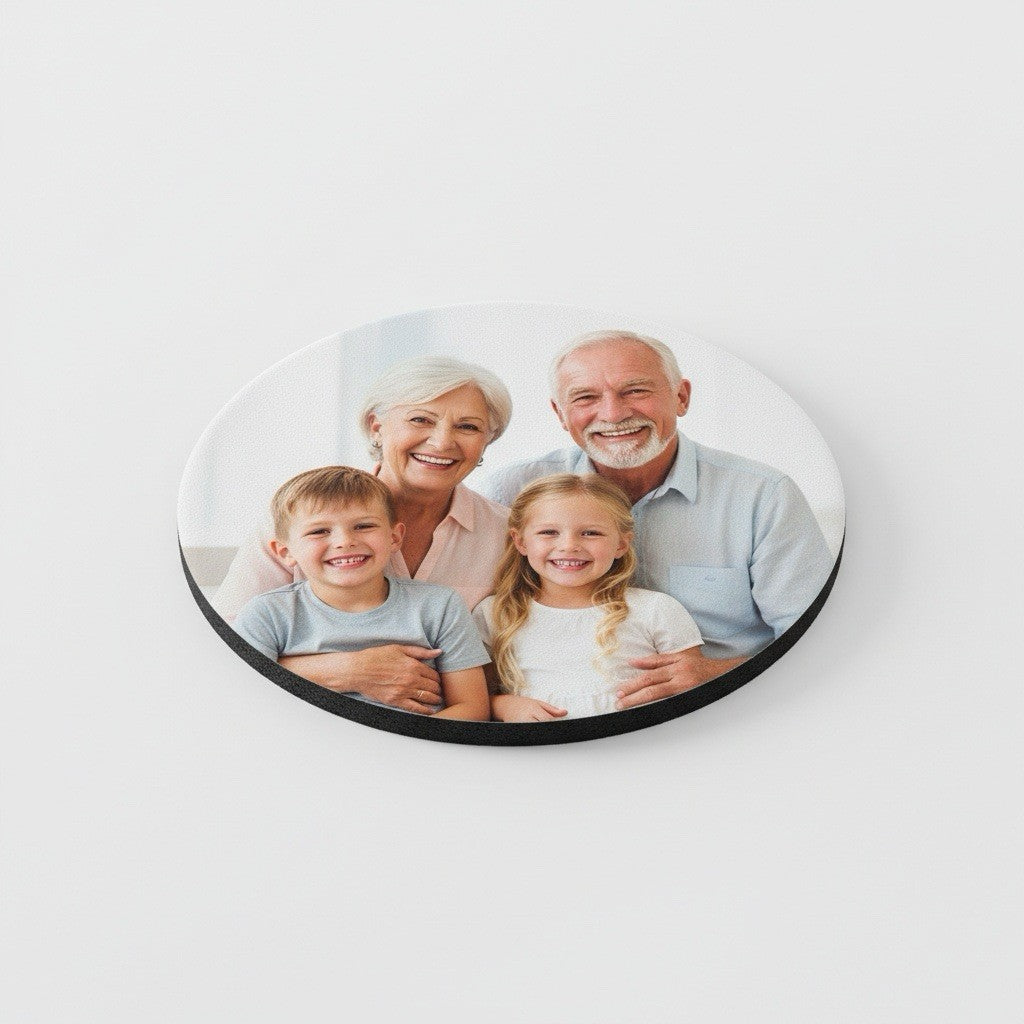 Personalised Photo Coasters Set of 2 - Neoprene, Heat-Resistant, Non-Slip