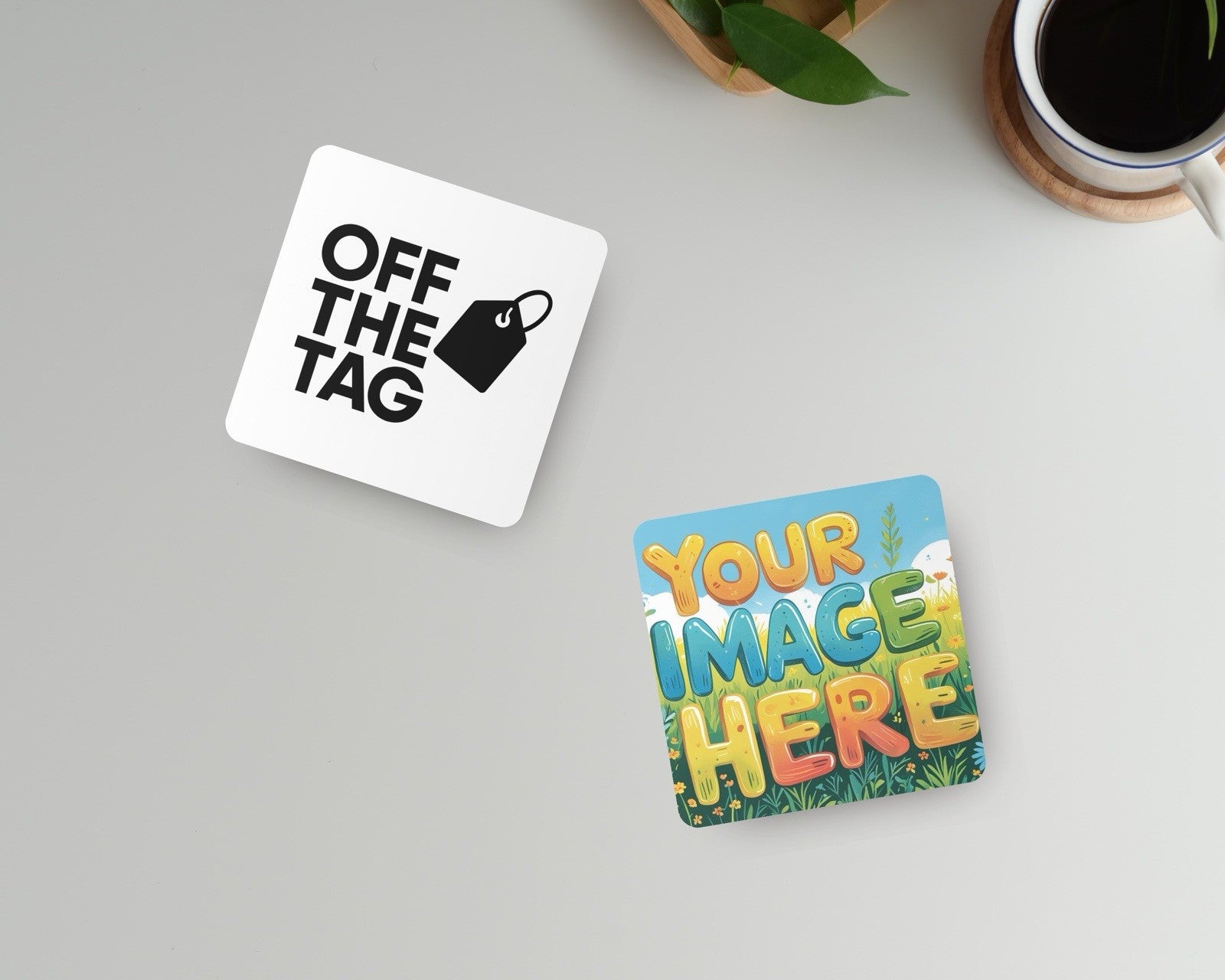 Personalised Photo Fridge Magnet 6.5cm Square - UK Made, Custom Gift Glossy