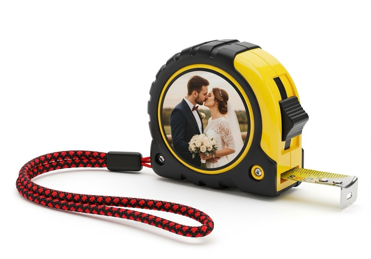 Personalised 5m Tape Measure - Custom Photo/Logo Gift for Tradesmen UK