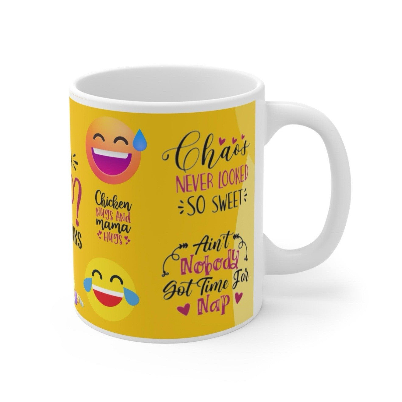 Funny Emoji Coffee Mug - Gift for Parents, Microwave Safe, Dishwasher Safe