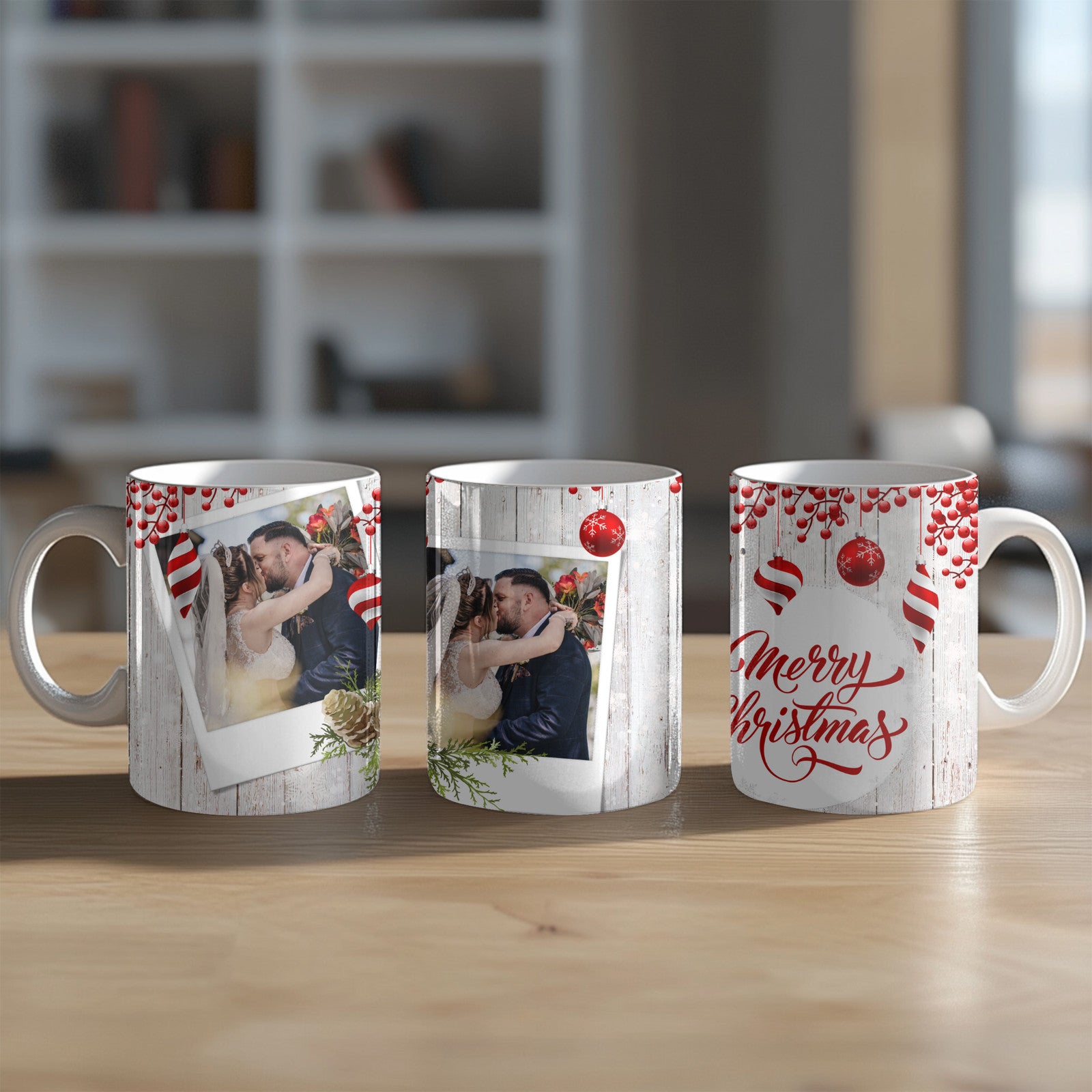 Personalised Merry Christmas Mug - Custom Ceramic Gift Cup for UK Shoppers
