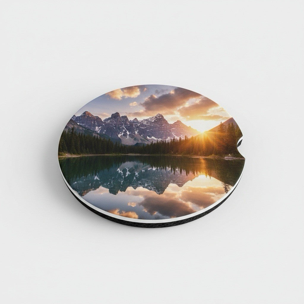 Personalised Photo Coasters Set of 2 - Neoprene, Heat-Resistant, Non-Slip