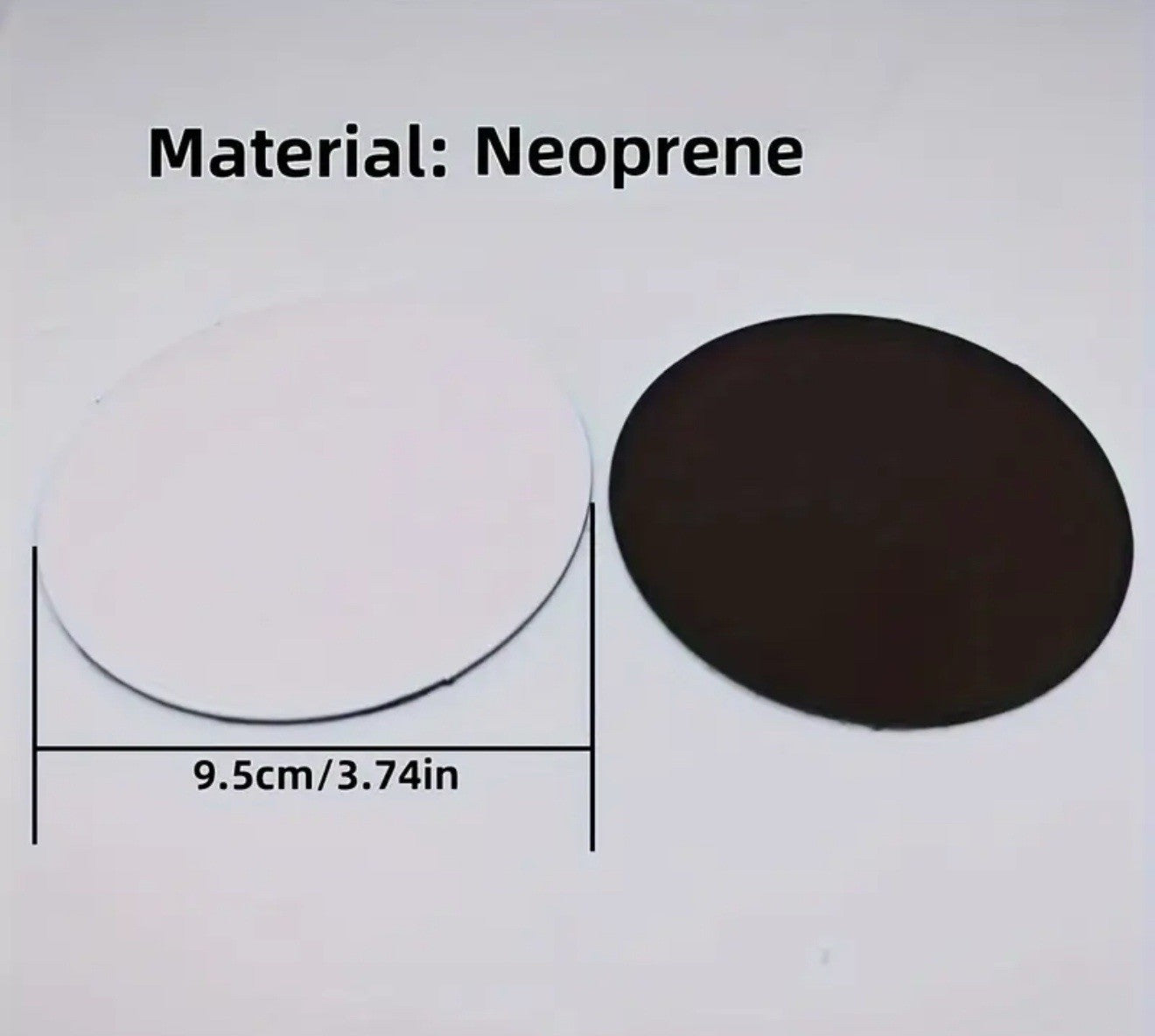 Personalised Photo Coasters Set of 2 - Neoprene, Heat-Resistant, Non-Slip