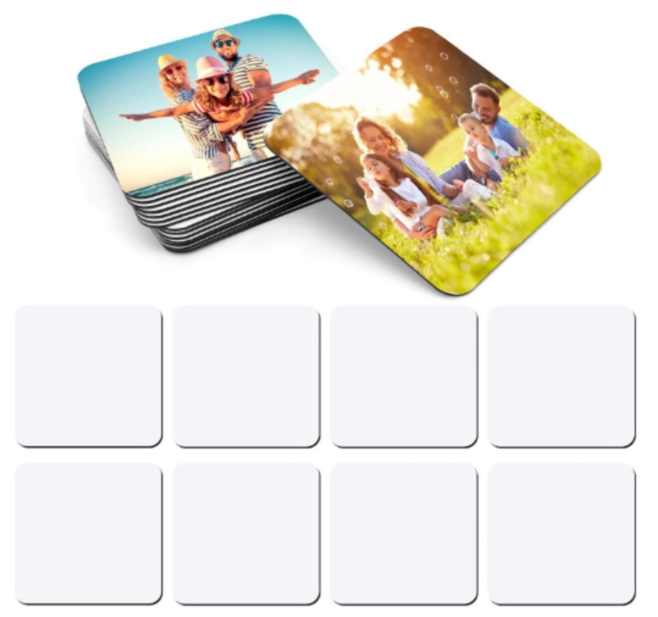 Personalised Photo Fridge Magnet 6.5cm Square - UK Made, Custom Gift Glossy