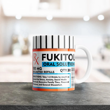 Fukitol Mug Funny Medical Coffee Gift For Nurse,GP, Paramedic, NHS, Novelty Mug