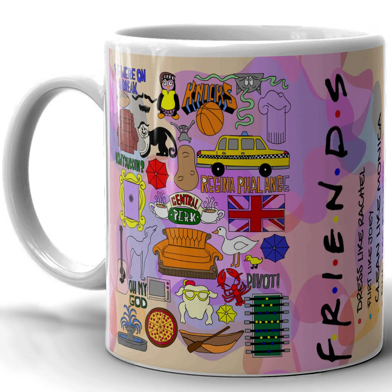 Friends 11oz Mug Christmas Gift Coffee Cup Microwave Safe UK Made Novelty