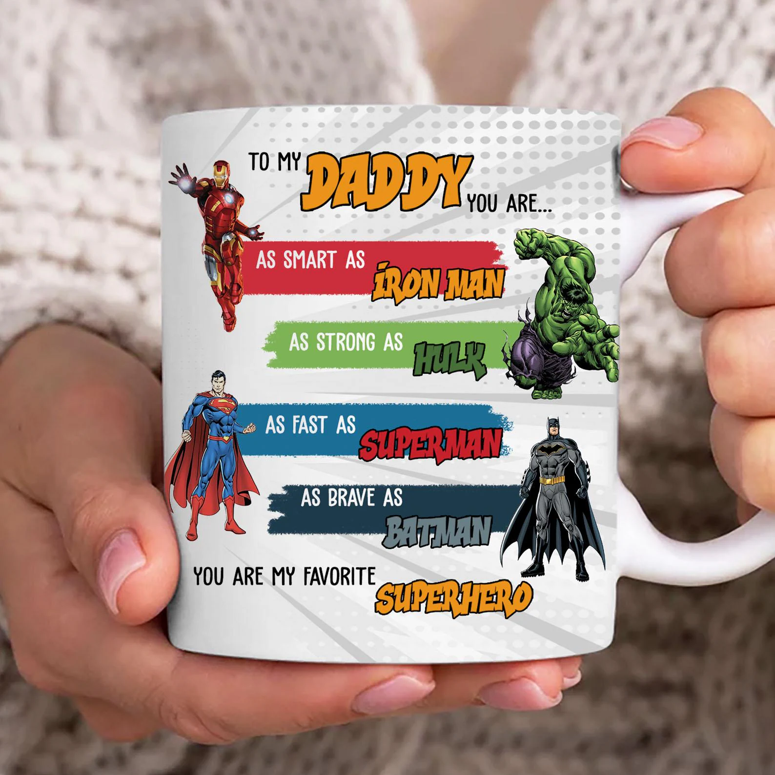 Super Dad 11oz Ceramic Mug - Gift for Dad, Father's Day, Coffee Lover Gift