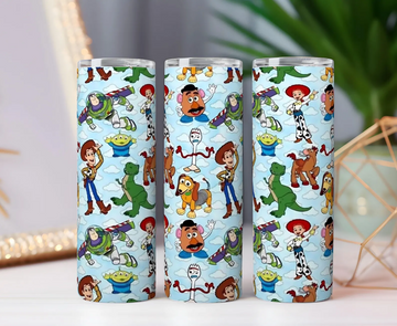 Toy-Themed 20oz Travel Mug – Keeps Drinks Hot or Cold – Fun Gift for Movie Fans