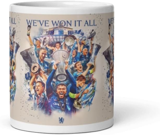 Chelsea FC Mug We've Won It All Mug - Ceramic Football Gift, Dishwasher Safe