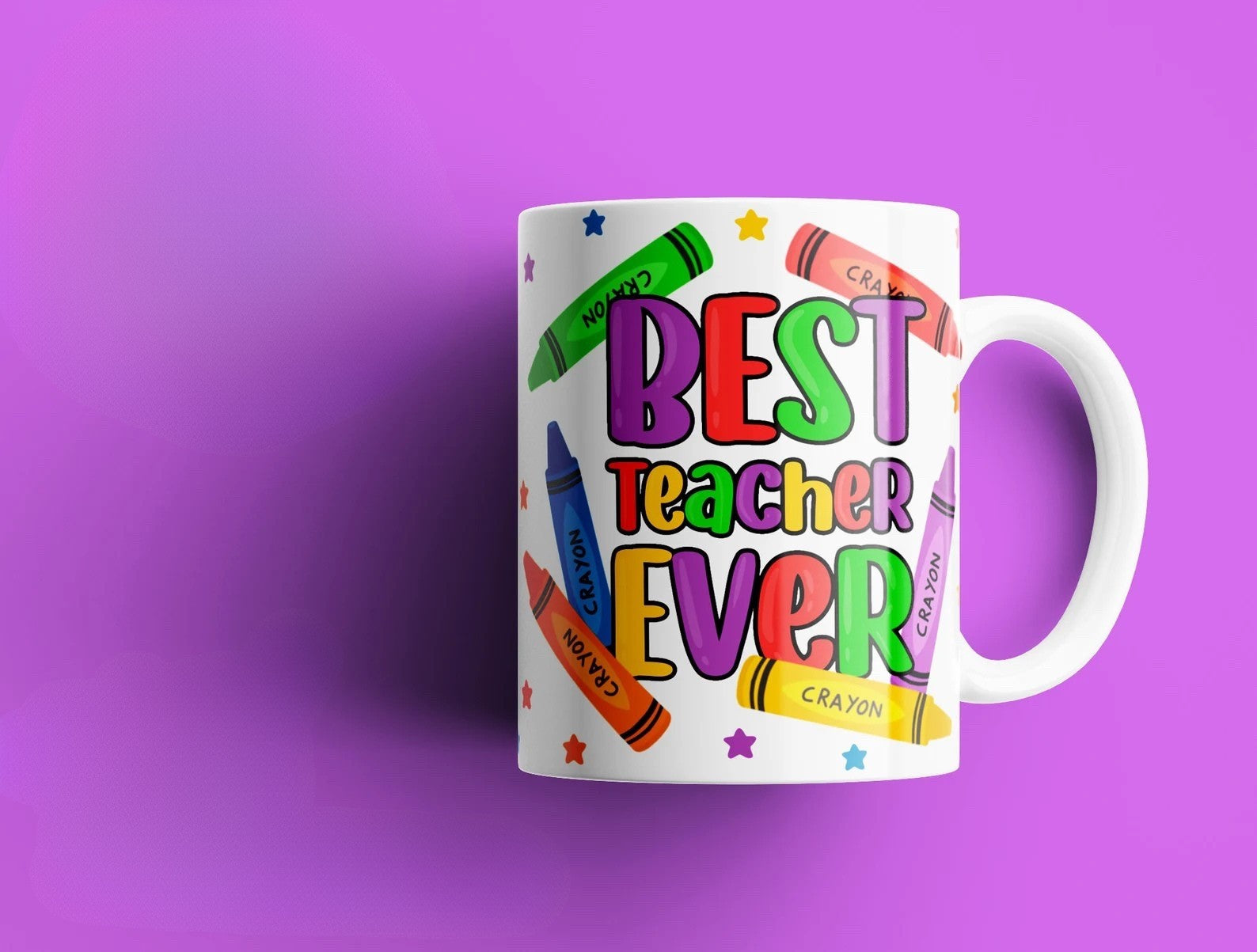 Best Teacher Ever Ceramic Mug - Funny Coffee Cup Gift for Teachers, 11oz