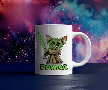 Funny Paw Wars Mug Padawan Paw Gift for Star Wars Fans Coffee Cup Best Gift