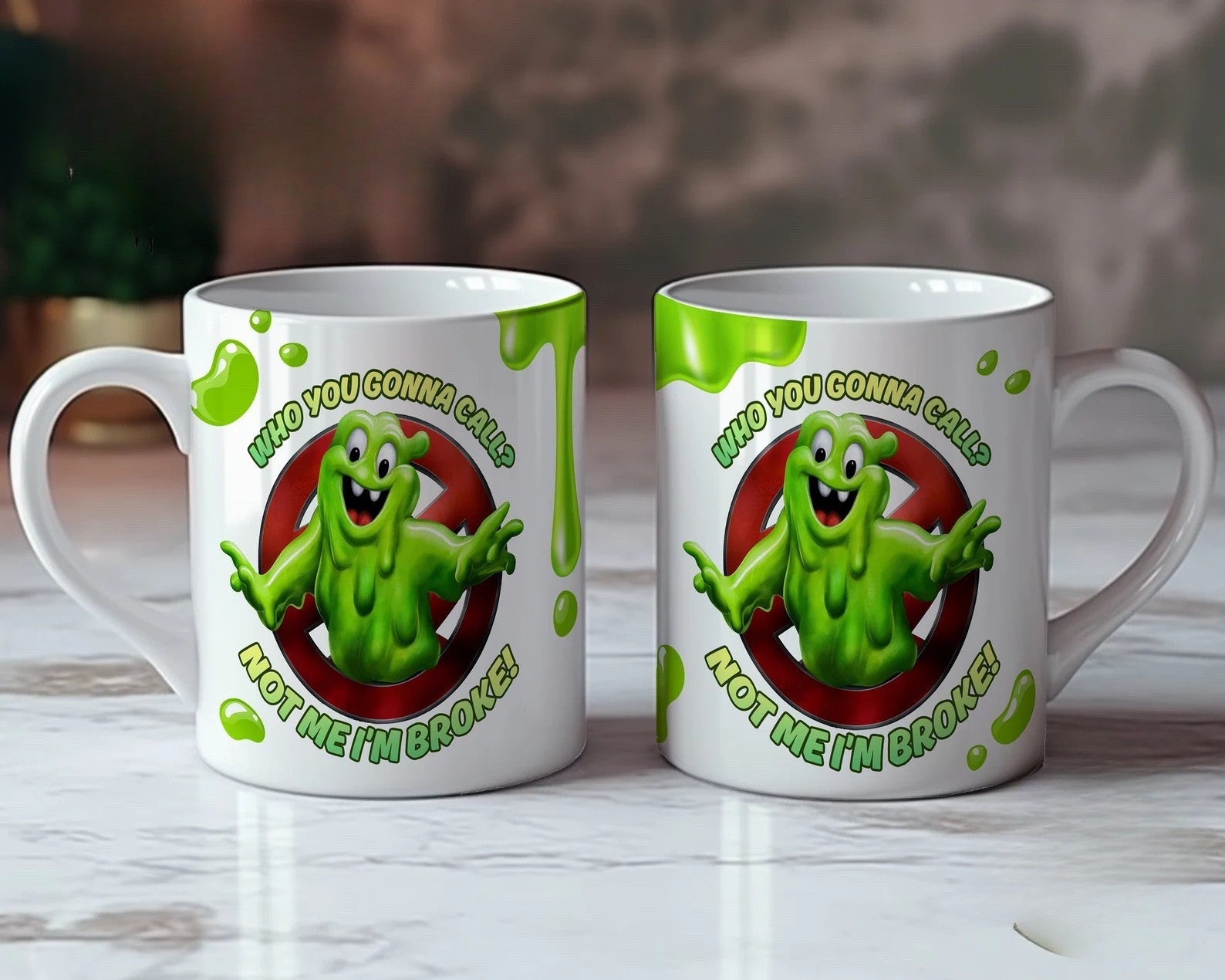 Funny Ghost Movie Mug - Ceramic Coffee Cup, Halloween Gift for Movie Fans