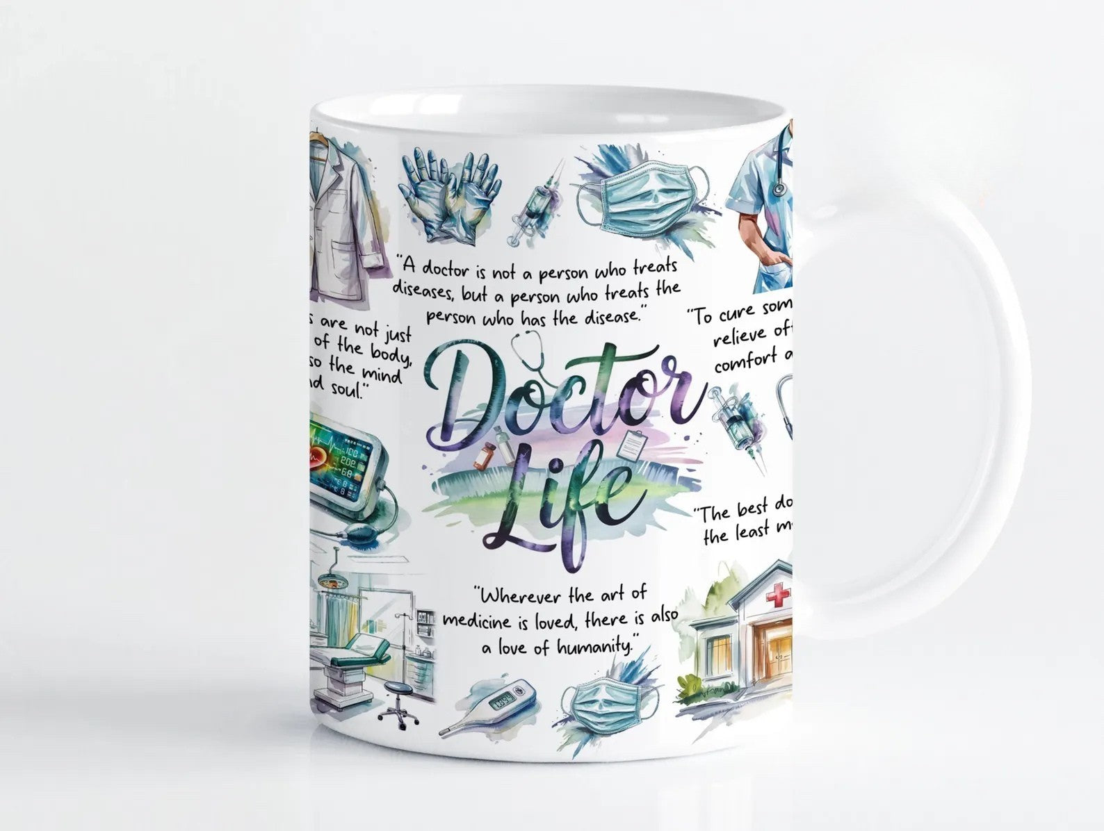 Doctor Life Mug - Funny Medical Coffee Gift for Doctor, NHS & GP, Novelty
