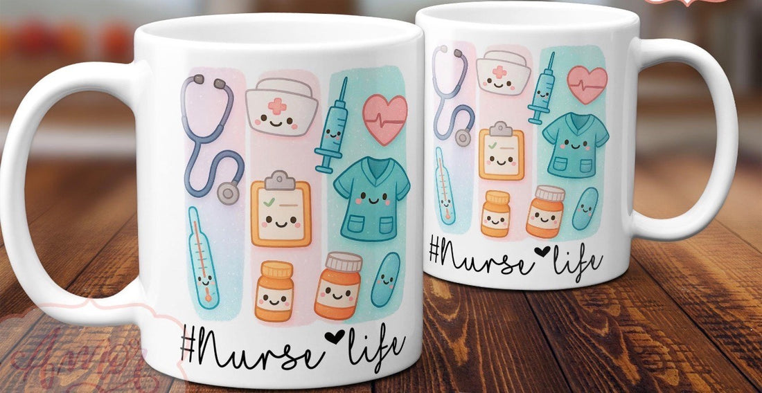 Nurse Life Mug - Funny Medical Coffee Gift for Nurse, NHS, Novelty