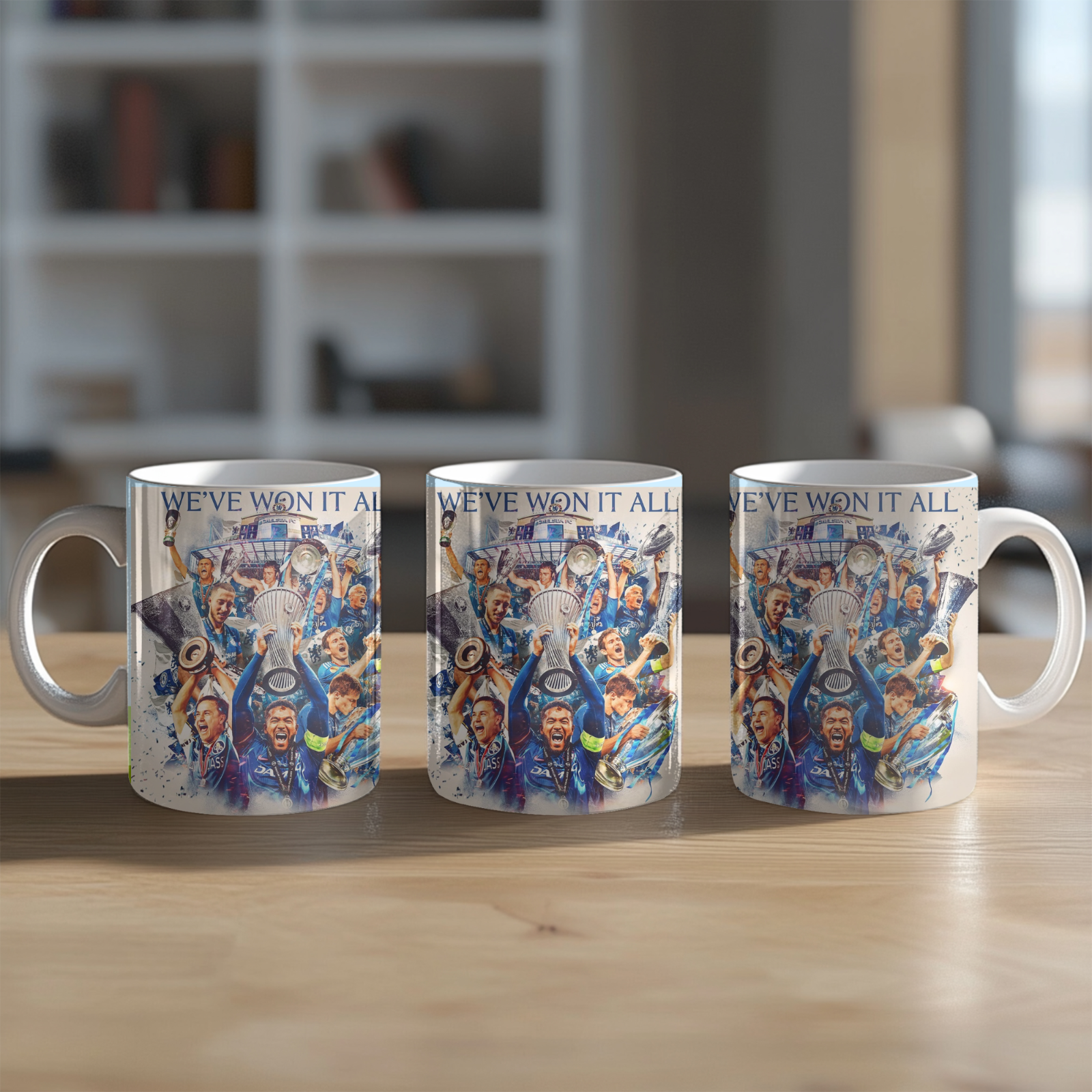 Chelsea FC Mug We've Won It All Mug - Ceramic Football Gift, Dishwasher Safe