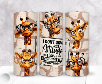Funny Giraffe Travel Mug - Insulated Stainless Steel Coffee Cup
