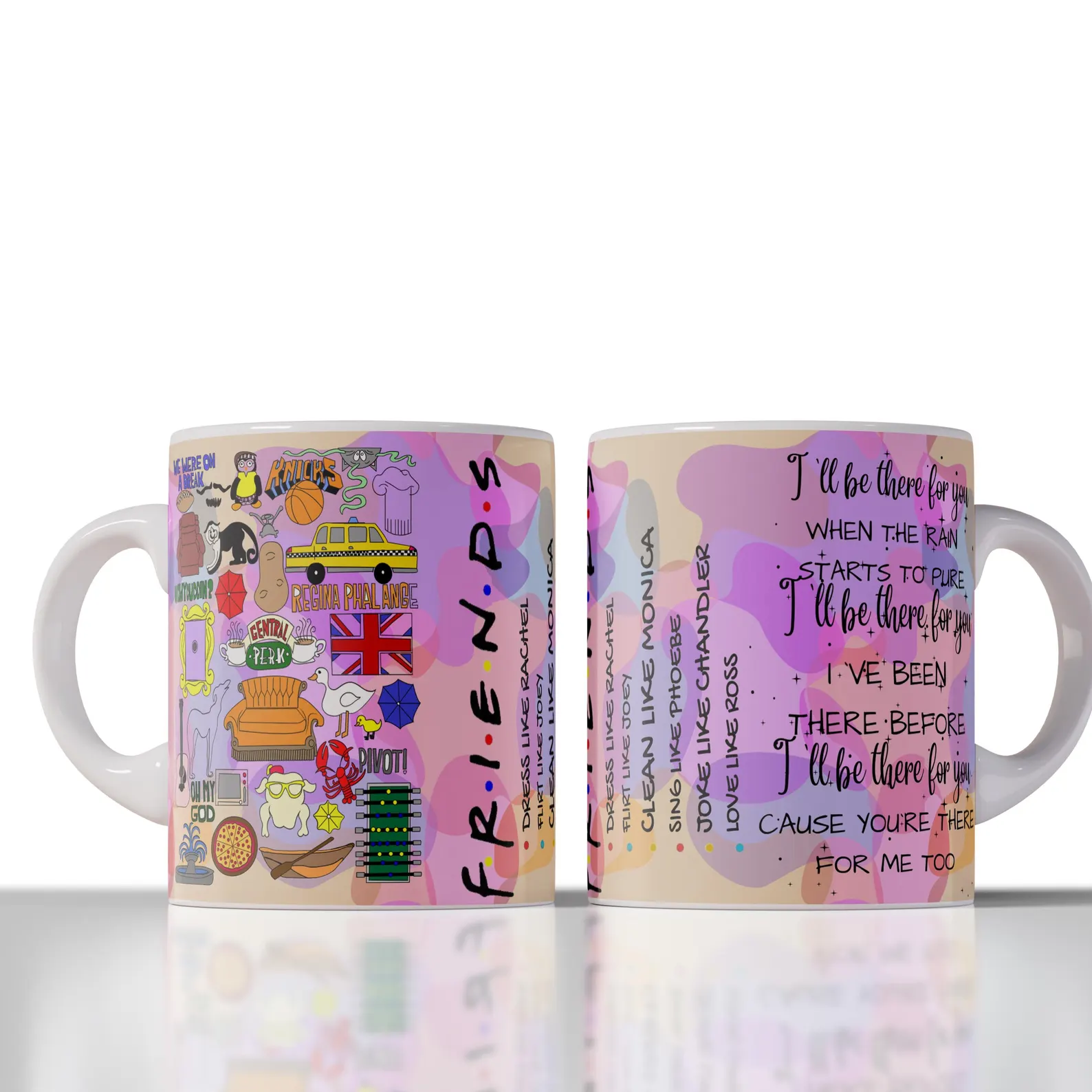 Friends 11oz Mug Christmas Gift Coffee Cup Microwave Safe UK Made Novelty