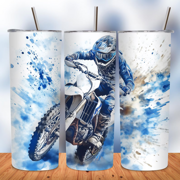 Dirt Bike 20oz Travel Tumbler – Insulated Motocross MX Gift for Riders!
