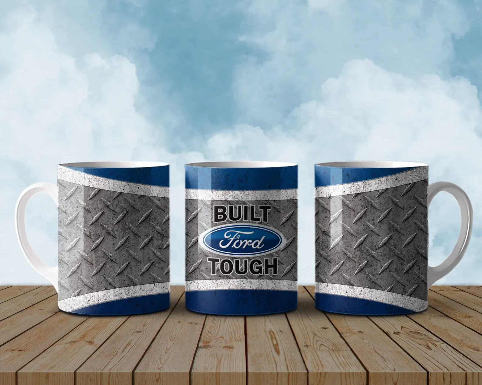 Built Ford Tough 11oz Mug - Premium Ford Coffee Cup for Enthusiasts & Fans