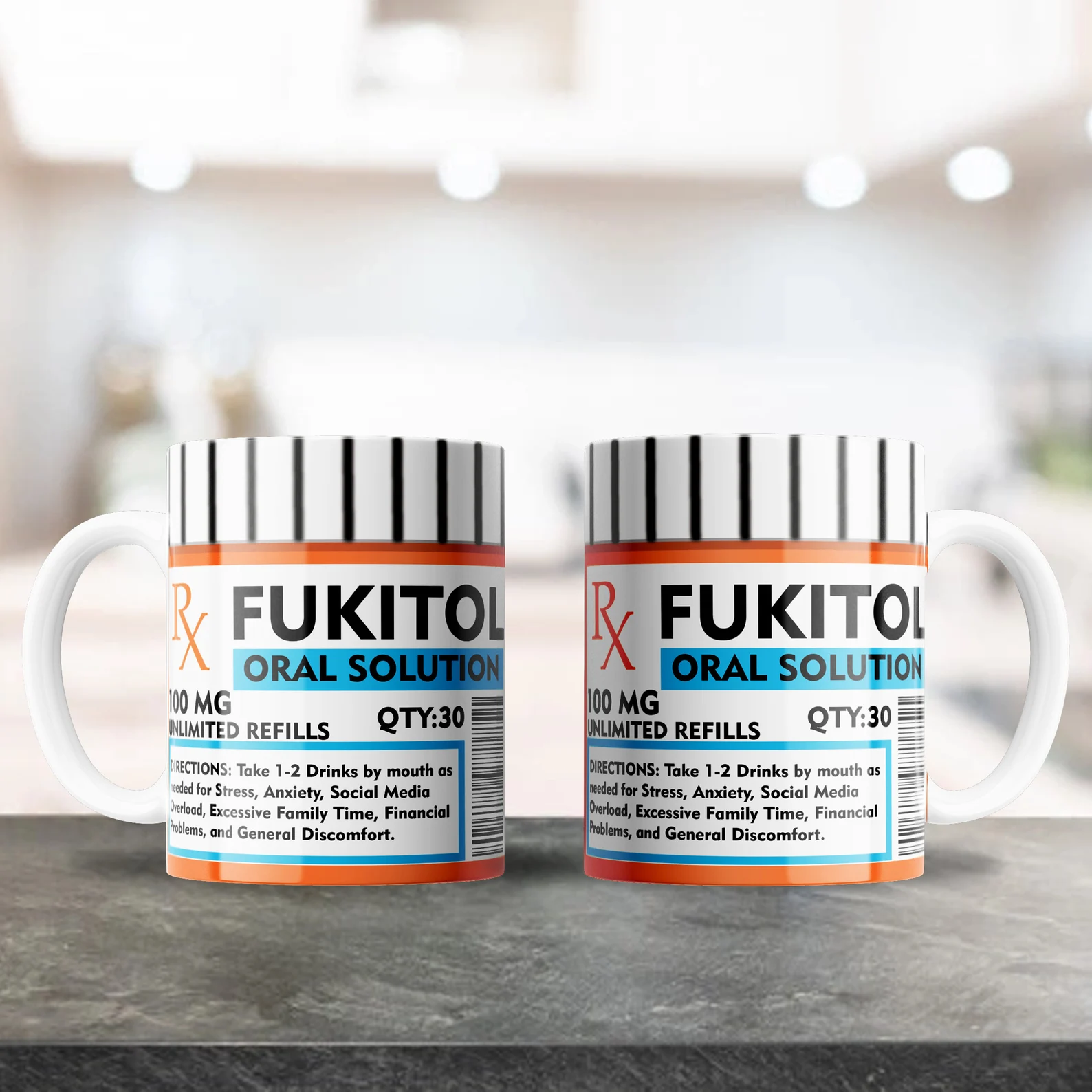 Fukitol Mug Funny Medical Coffee Gift For Nurse,GP, Paramedic, NHS, Novelty Mug