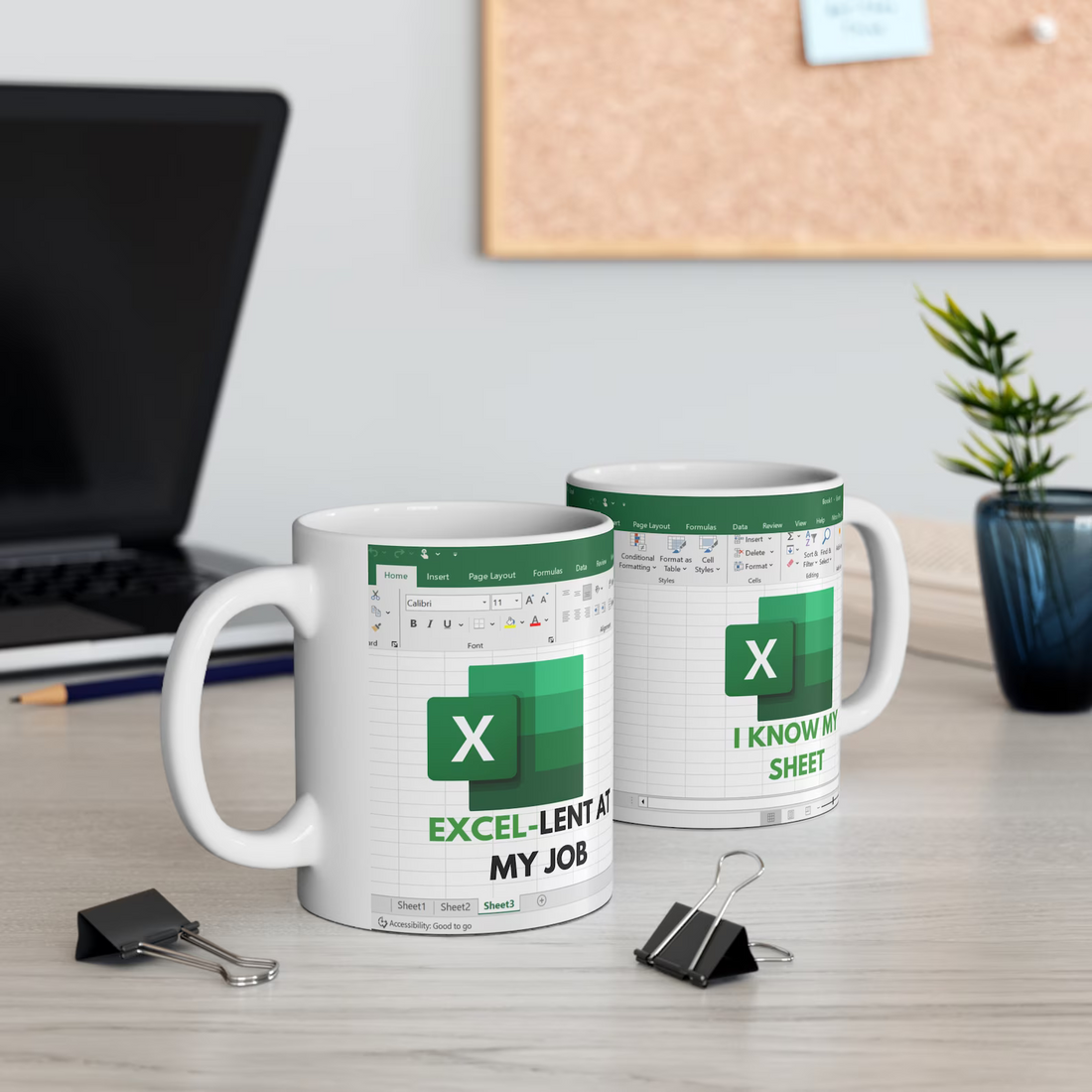 Excel-lent Coffee Mug - Spreadsheet Gift Idea for Coworker Accountant!
