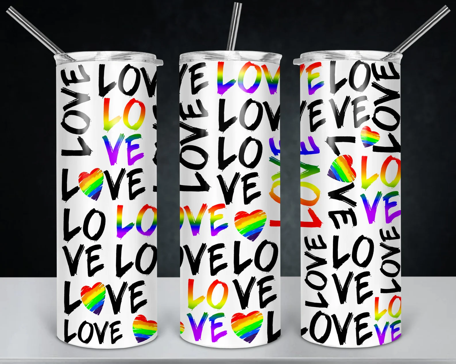 Love Pride Stainless Steel Travel Mug – Insulated Hot & Cold Tumbler