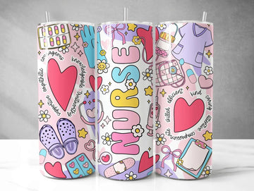 Nurse 20oz Travel Mug - Stainless Steel Coffee Flask, Hot or Cold Liquids