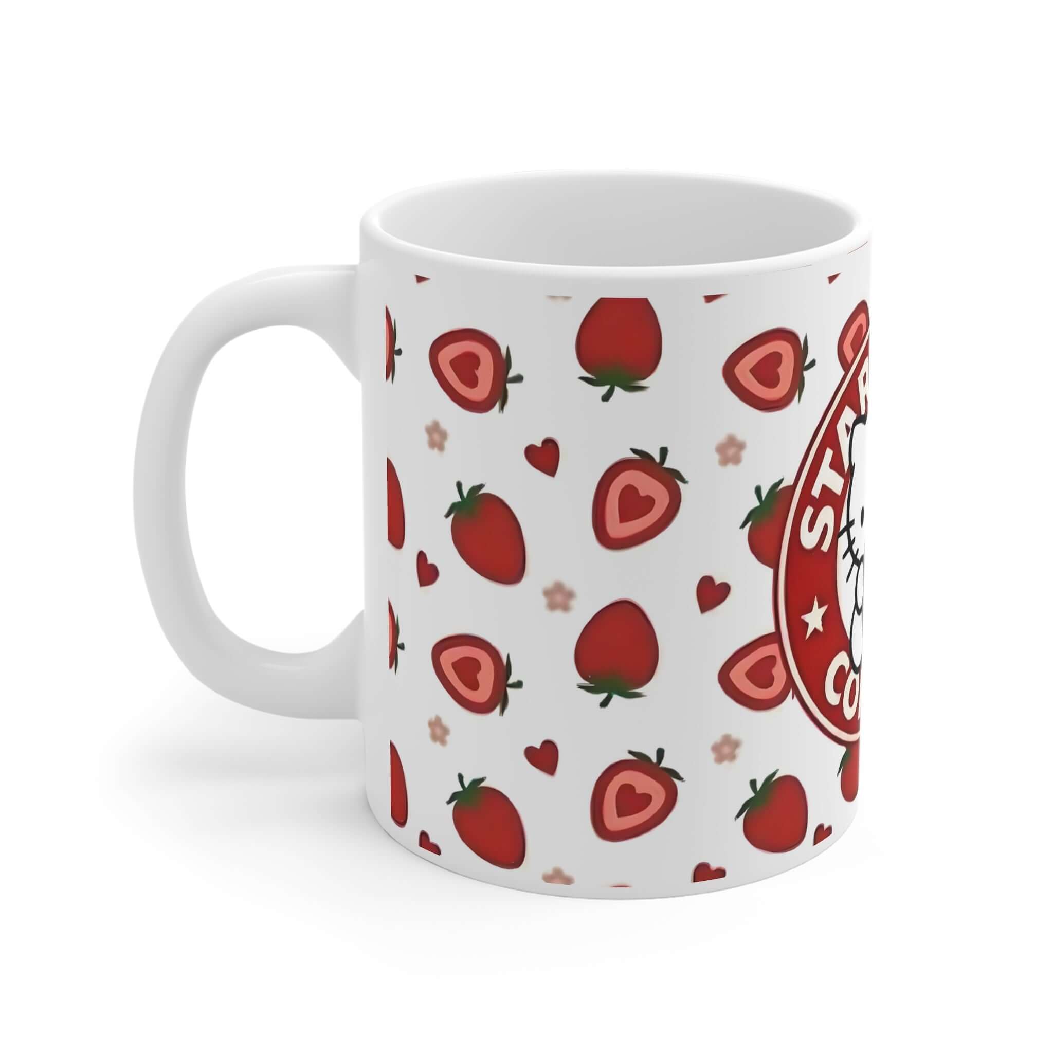 Cute Strawberry Cat Mug