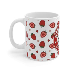 Cute Strawberry Cat Mug