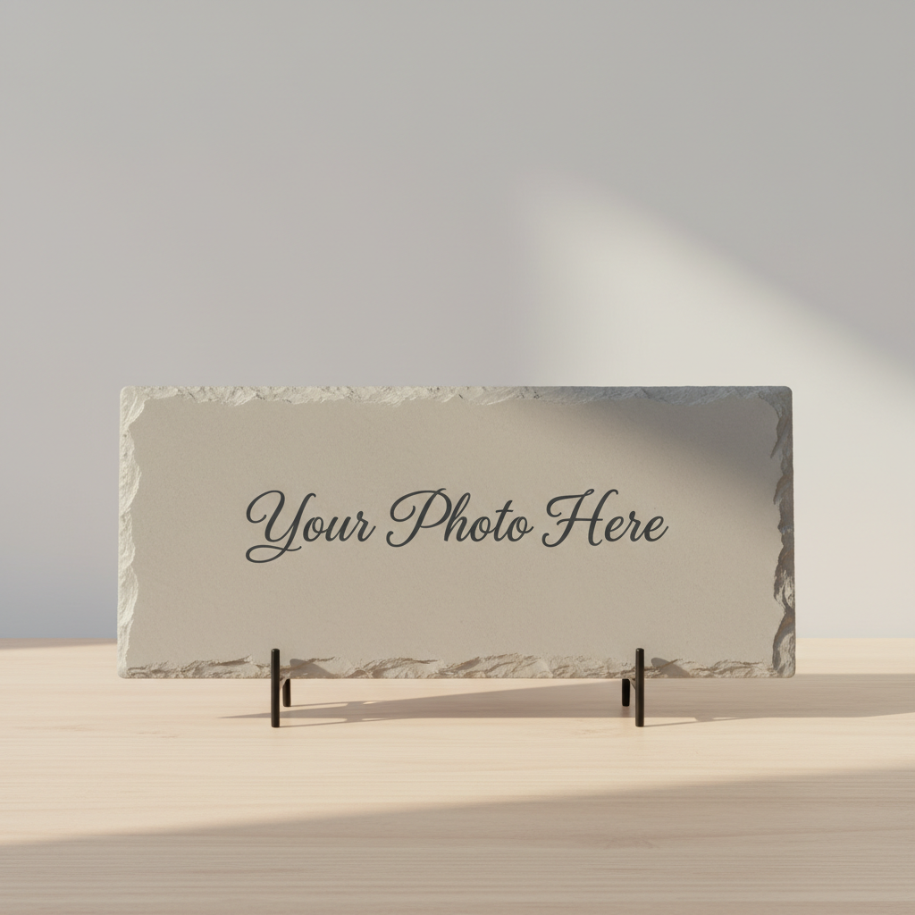 Rectangle Photo Slate – 12cm x 22cm