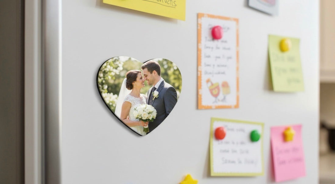 Personalised Heart Fridge Magnet – 5.5cm