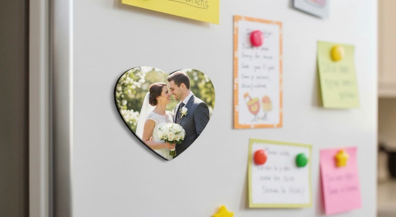 Personalised Heart Fridge Magnet – 5.5cm