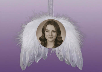 Personalised Angel Wings Photo Ornament