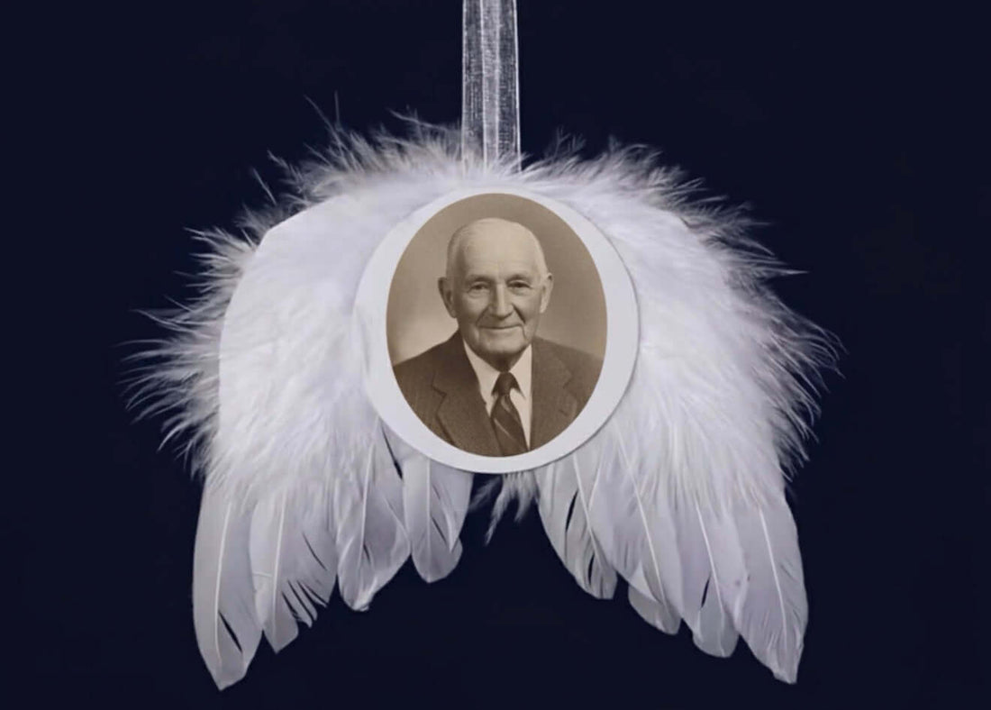 Personalised Angel Wings Photo Ornament