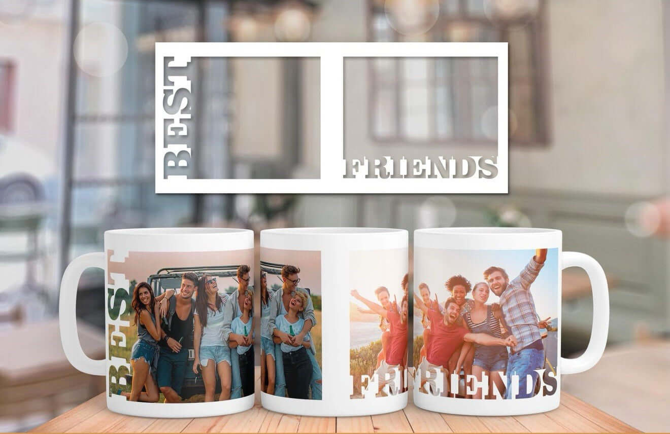 Personalised Best Friends Photo Mug