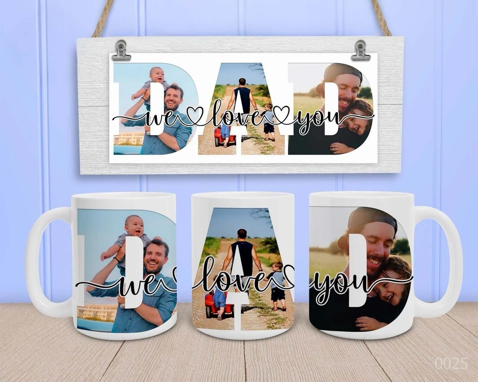Personalised Dad Photo Mug