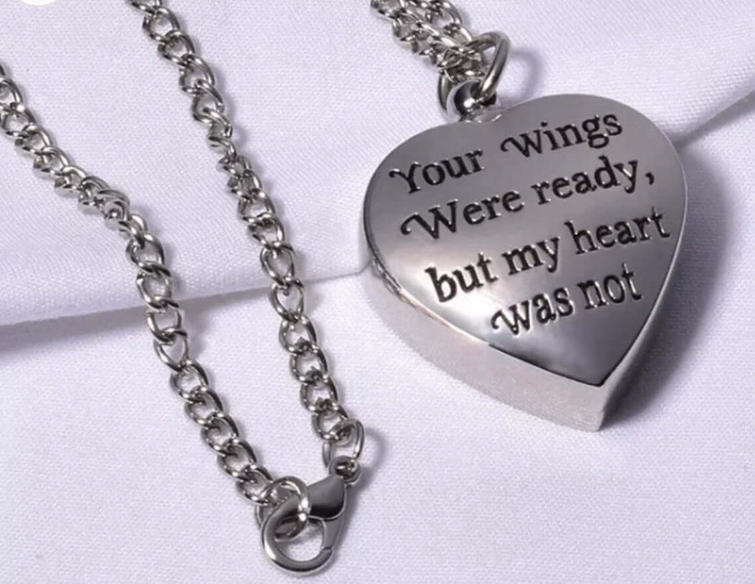 Personalised Photo Heart Ashes Necklace